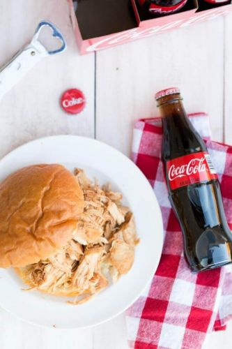 Coca Cola + BBQ slow cooker chicken