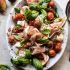 Fresh Fig, Prosciutto, and Arugula Salad with Cherry Tomato Vinaigrette