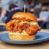Fried Chicken Sandwich with Smoked Jalapeno Mayo and Pickle Slaw