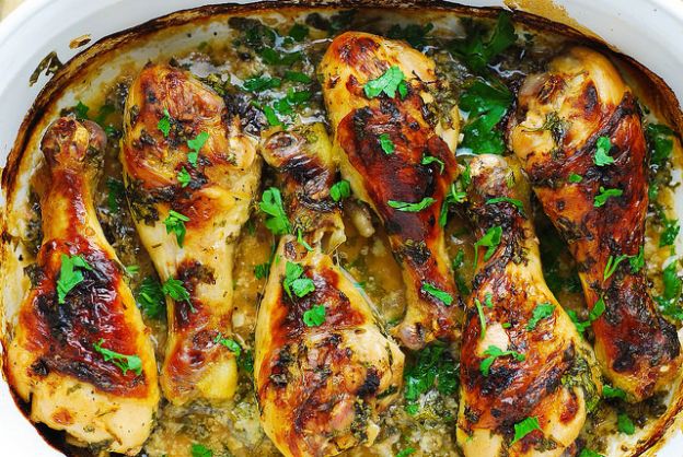 Buttermilk roast chicken with garlic