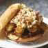 Tots and Pulled Pork Sandwich
