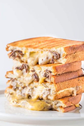 Philly Cheese Steak Grilled Cheese