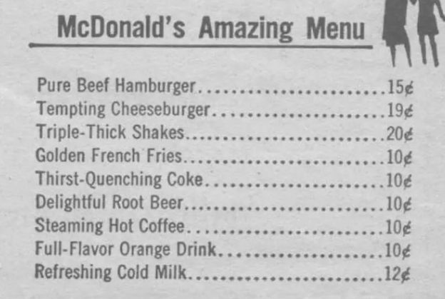 4.  McDonald's Hamburgers Were Originally Priced At 15 Cents