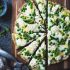 Grilled Gluten-Free Pizza with Peas Lemon and Mint