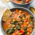 Slow Cooker Tuscan Sausage and Kale Soup