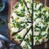 Grilled Gluten-Free Pizza with Peas, Lemon and Mint