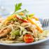 Asian-style pasta with chicken and veggies