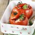 Stuffed tomatoes with ground beef and cheese
