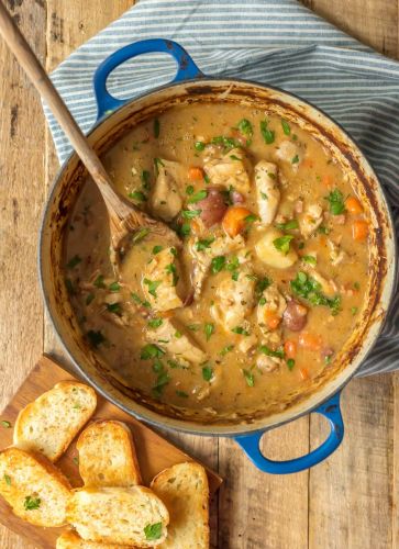 White wine chicken stew