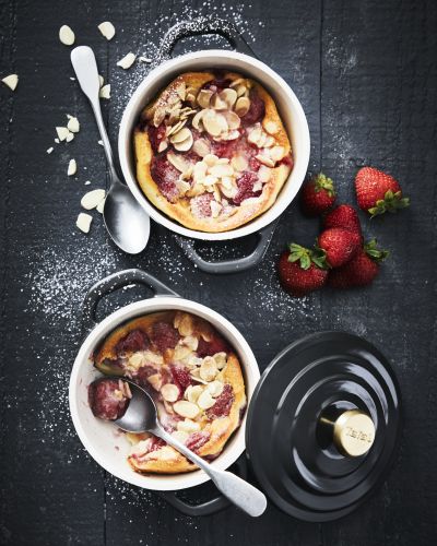 Individual Strawberry Clafoutis