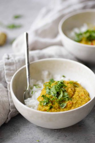 Spicy Red Lentils and Rice