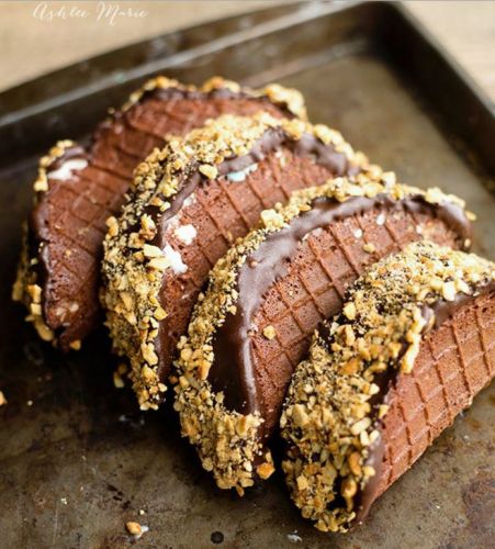 Homemade Chocolate Tacos