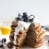 Blueberry chia seed pancakes