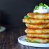 Cheesy leftover mashed potato pancakes