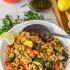 Summer Flageolet Beans with Grilled Veggies Provençal