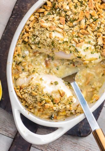 Creamy Swiss Chicken Bake