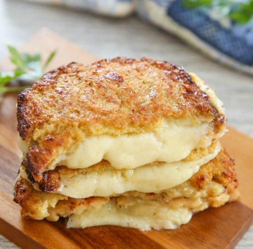Cauliflower Crusted Grilled Cheese Sandwiches