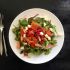 Smoked Salmon, Pomegranate, Pecans and Cheese Salad
