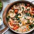Greek Shrimp, Pearl Barley and Kale with Feta