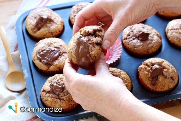 Molten Nutella Muffins