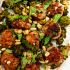 Sheet-Pan Sweet and Spicy Meatballs with Brocolli