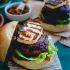 Grilled Halloumi Lamb Burger