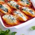Spinach and ricotta stuffed shells