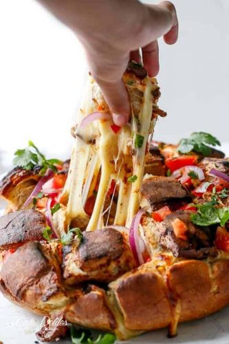 Carne Asada Chipotle Pull Apart Bread