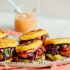 Black Bean & Plantain Arepa Sandwiches