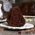 Chocolate eggplant sponge cake