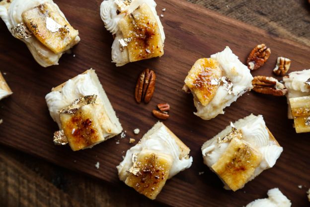 Bananas Foster Cookie Bars