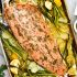 Mustard Salmon With Asparagus And Potatoes