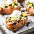 Chicken Enchilada Stuffed Sweet Potatoes