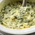 slow cooker spinach artichoke dip