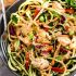 Asian Zucchini Noodle Salad with Thai Peanut Dressing