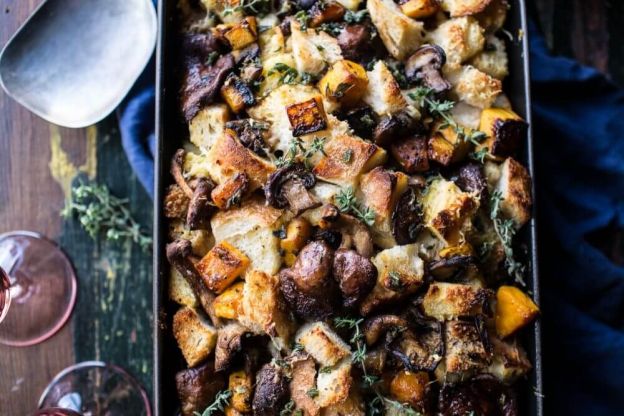 Butternut Squash and Wild Mushroom Stuffing