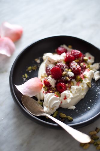 Raspberry and Rose Eton Mess