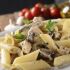 Penne with chicken and mushrooms