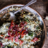 Harissa Broccoli Spinach Wild Rice Casserole With Crispy Prosciutto