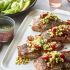 Crispy Salmon Succotash