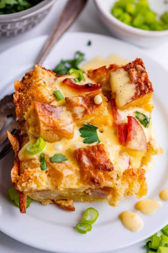 Eggs Benedict Casserole (Overnight Breakfast Casserole)