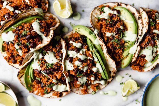 Black Bean Quinoa Tacos