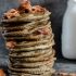 Mini Buckwheat Bacon Pancakes with Bourbon Syrup