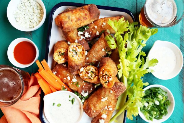 Buffalo Chicken Egg Rolls