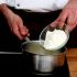 Add the flour to the boiling liquids