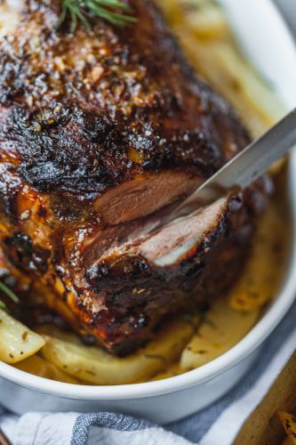 Greek-Style Roasted Lamb