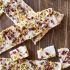 Cranberry Pistachio Butter Cracker Bark