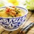 Pea, carrot and tofu stir fry