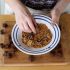 Coat the rest of the cubes in the crushed pralines