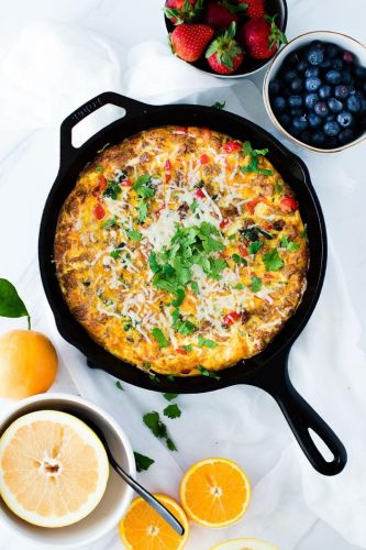 Sausage and Parmesan Quick Frittata